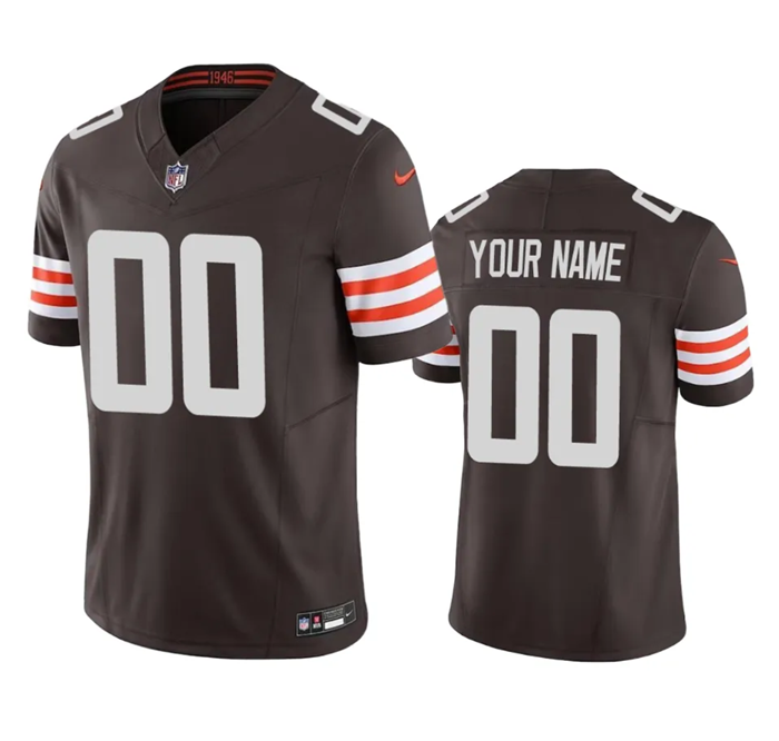 Cleveland Browns Active Player custom Brown 2023 F.U.S.E. Vapor Untouchable Limited Stitched Jersey